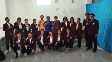 Penerimaan Mahasiswa Kuliah Kerja Nyata (KKN) STAHN Mpu Kuturan Singaraja Tahun 2022 Di Desa Banyuse