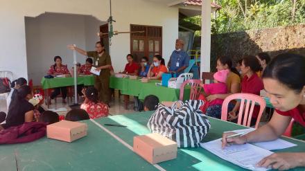 Posyandu,BKB Dan Sosialisasi Penyakit Tidak Menular (PTM) Di Banjar Dinas Taman Sari Desa Banyuseri